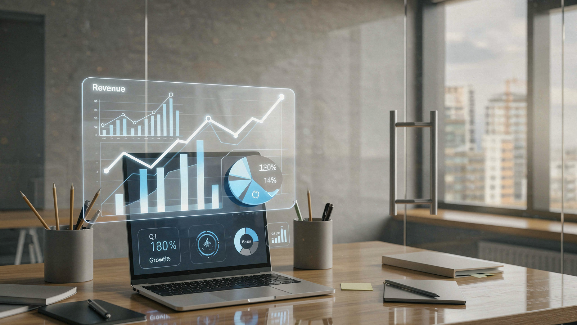 Accountants discussing financial reports